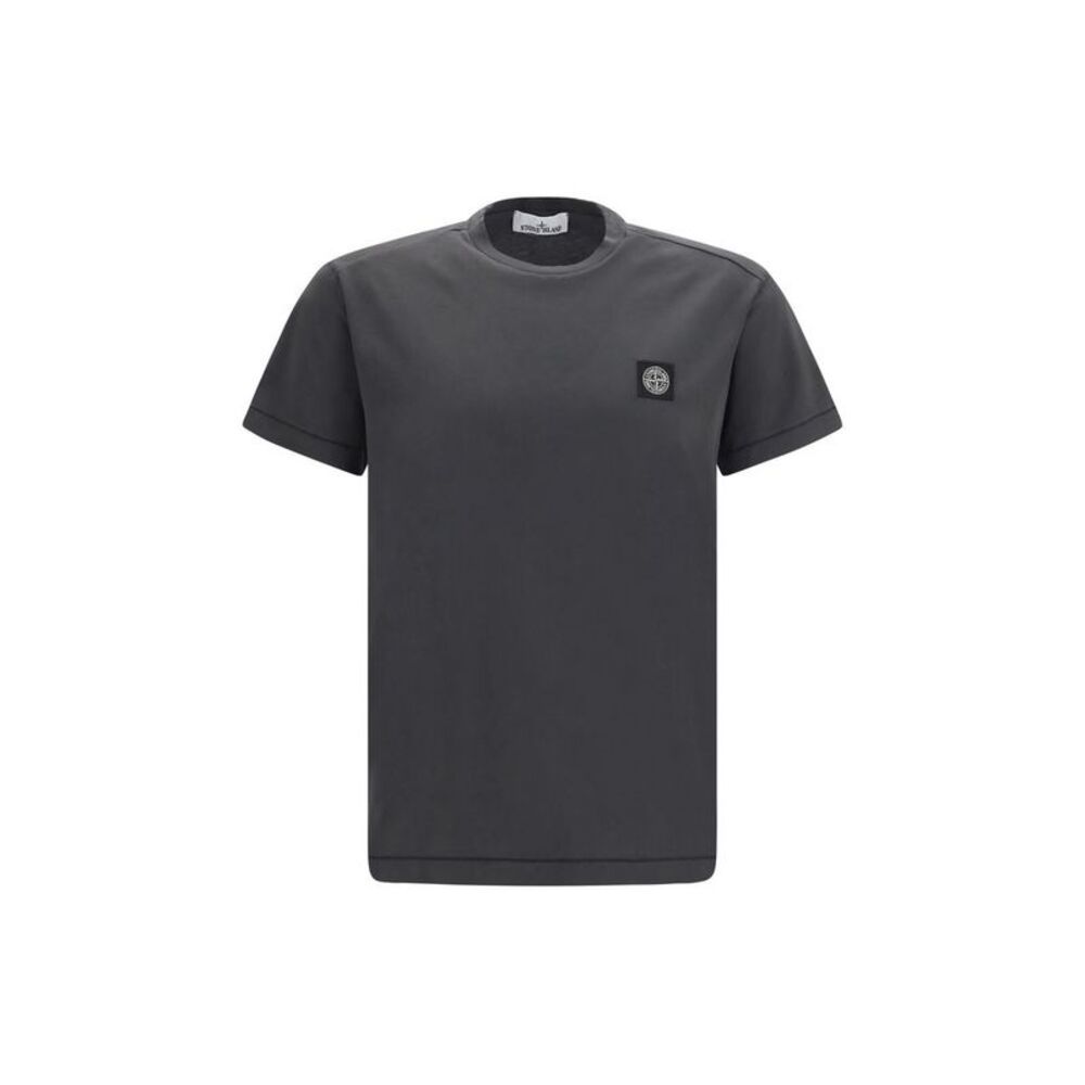 Stone Island Gray Cotton Men's T-Shirt